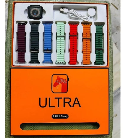 7-in-1 Ultra 3 Smart Watch with 7 Colorful Strap